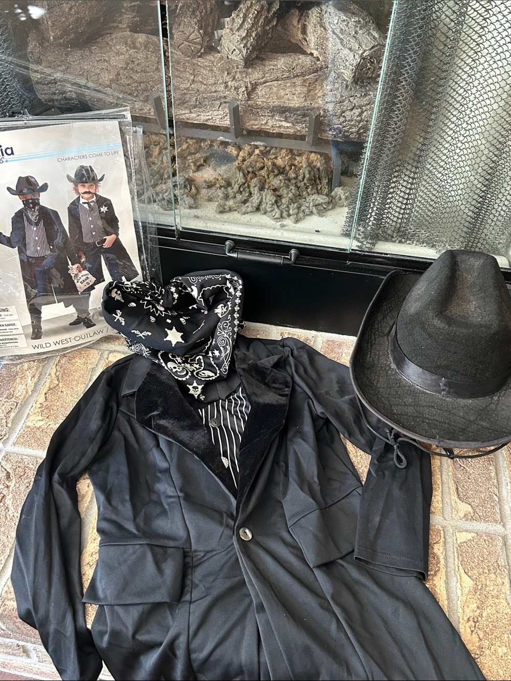 Boys Western Cowboy Wild West Outlaw Sheriff Halloween Costume Large 10-12